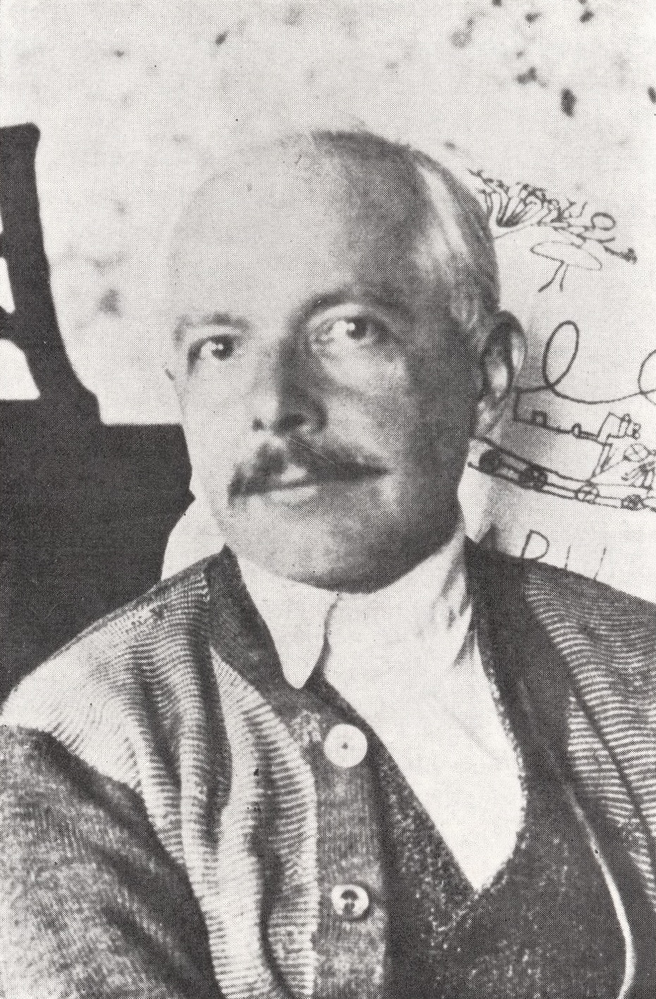 Un portrait inhabituel de Béla Bartók - moustachu... - provenant de la collection Dille, daté de 1932