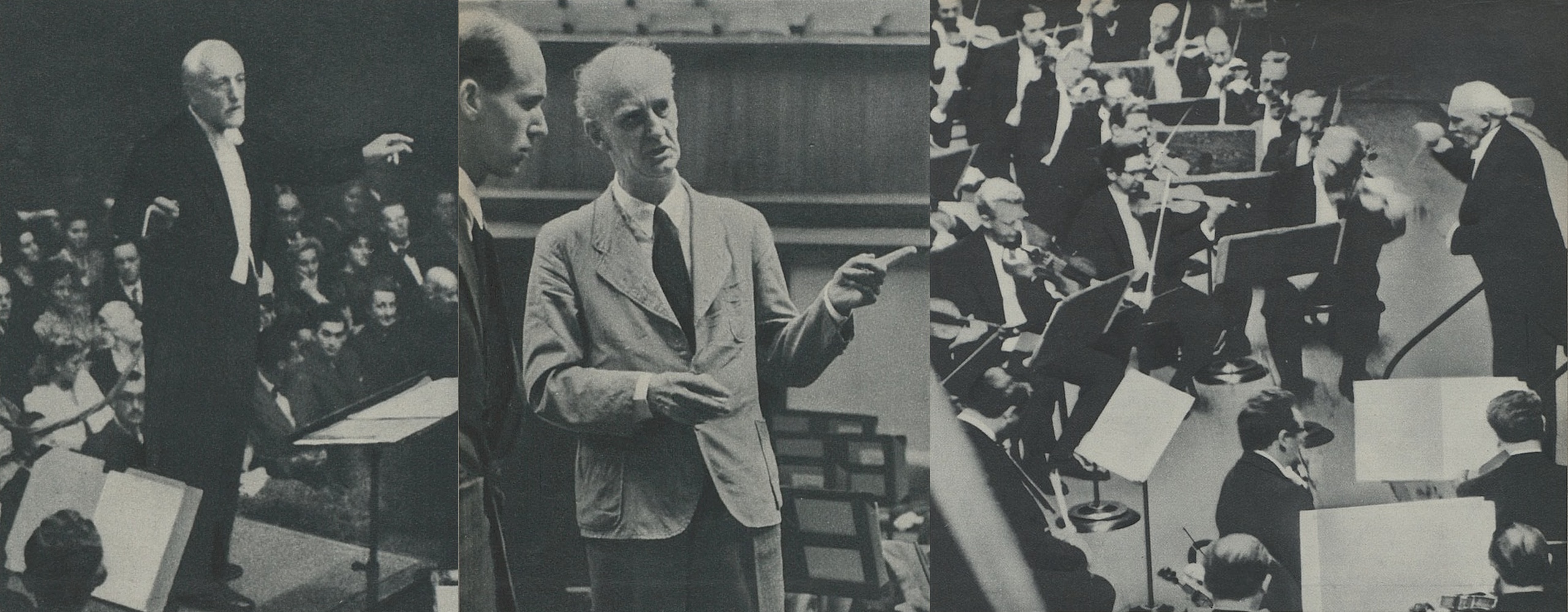 Ernest ANSERMET, Wilhelm FURTWÄNGLER et Arturo TOSCANINI, Semaines Musicales Internationales de LUCERNE, 1938
