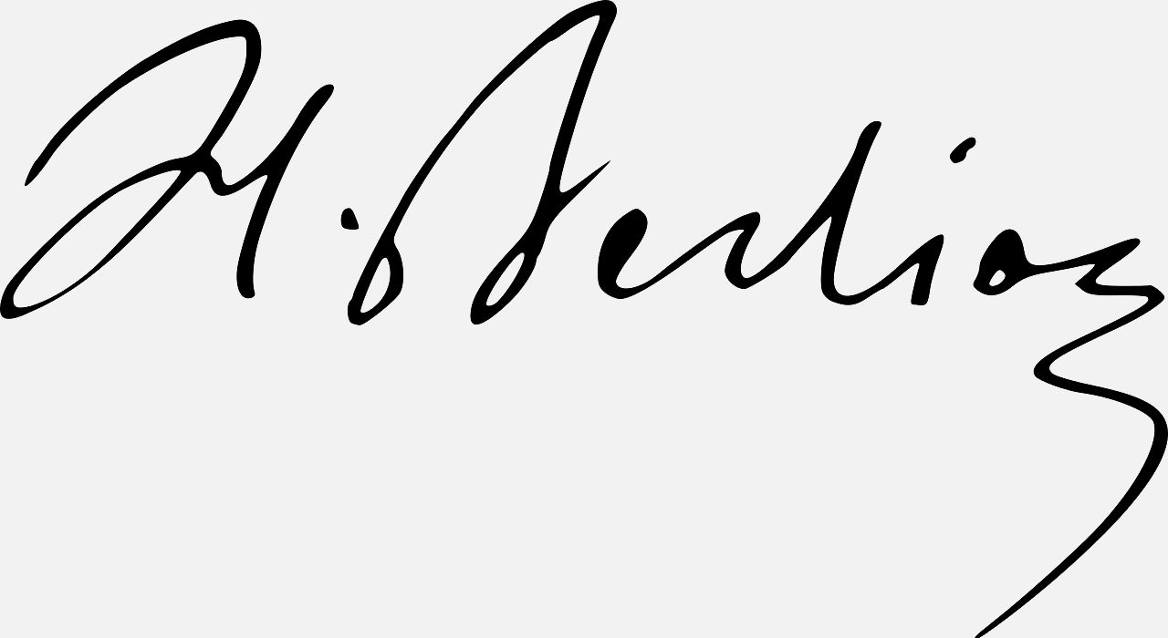 Hector Berlioz, signature
