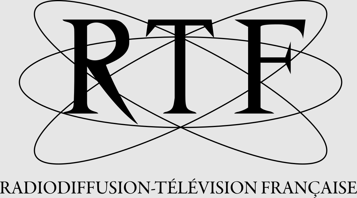 Logo de la Radiodiffusion-télévision française (RTF), qui succéda en 1949 à la Radiodiffusion française (RDF)
