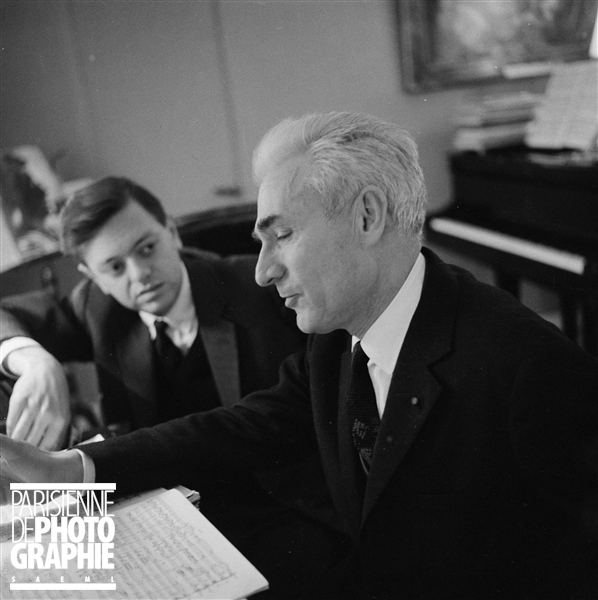 Jean MARTINON et Philippe ENTREMONT, Paris, décembre 1965,Boris Lipnitzki, une photo du site défunt ParisEnImages