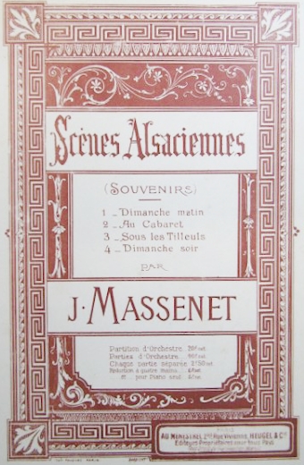 Page de garde de la partition, édition G. Hartmann, Paris, cliquer pour une vue agrandie