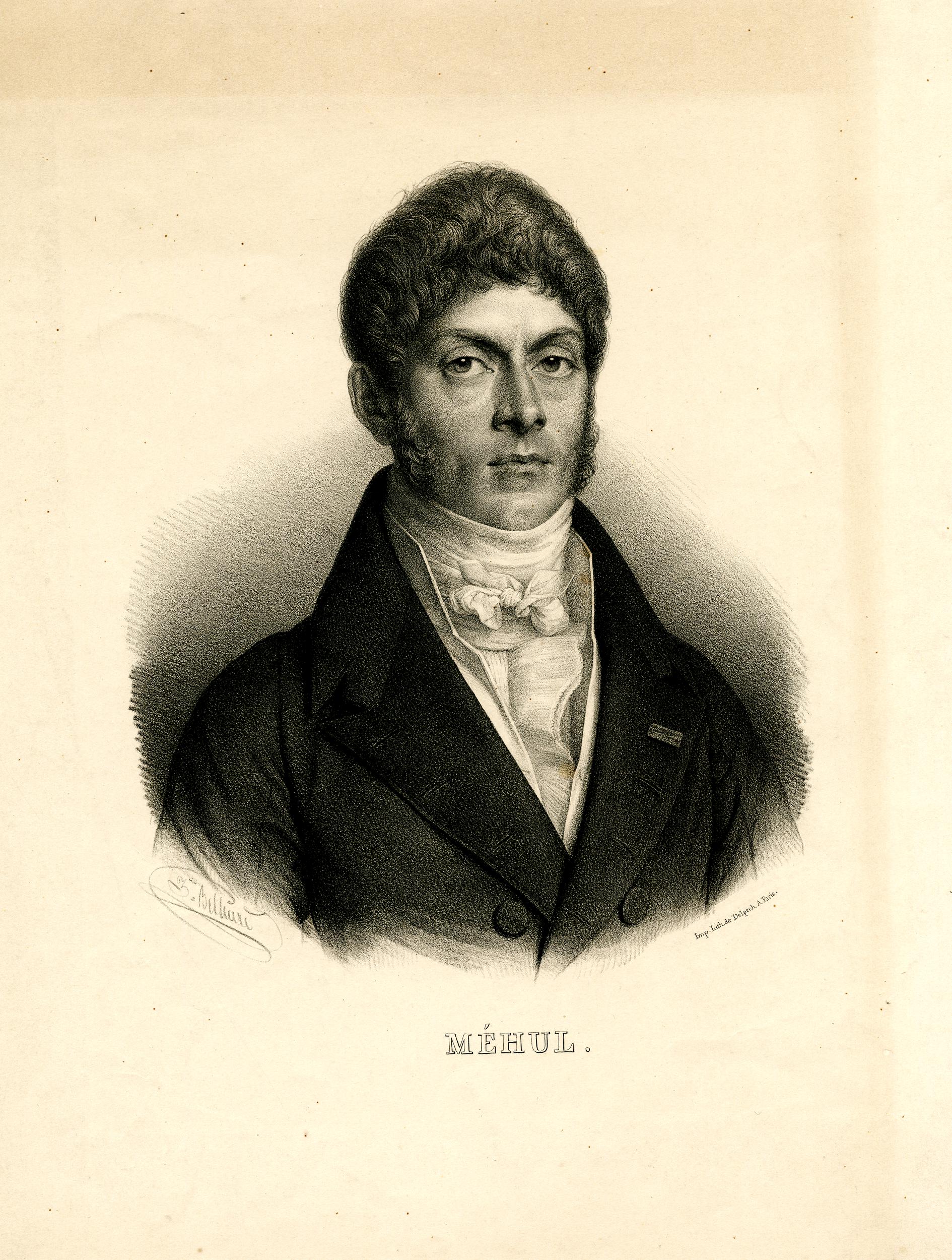 Étienne MÉHUL, lithographie, 1837, collection British Museum