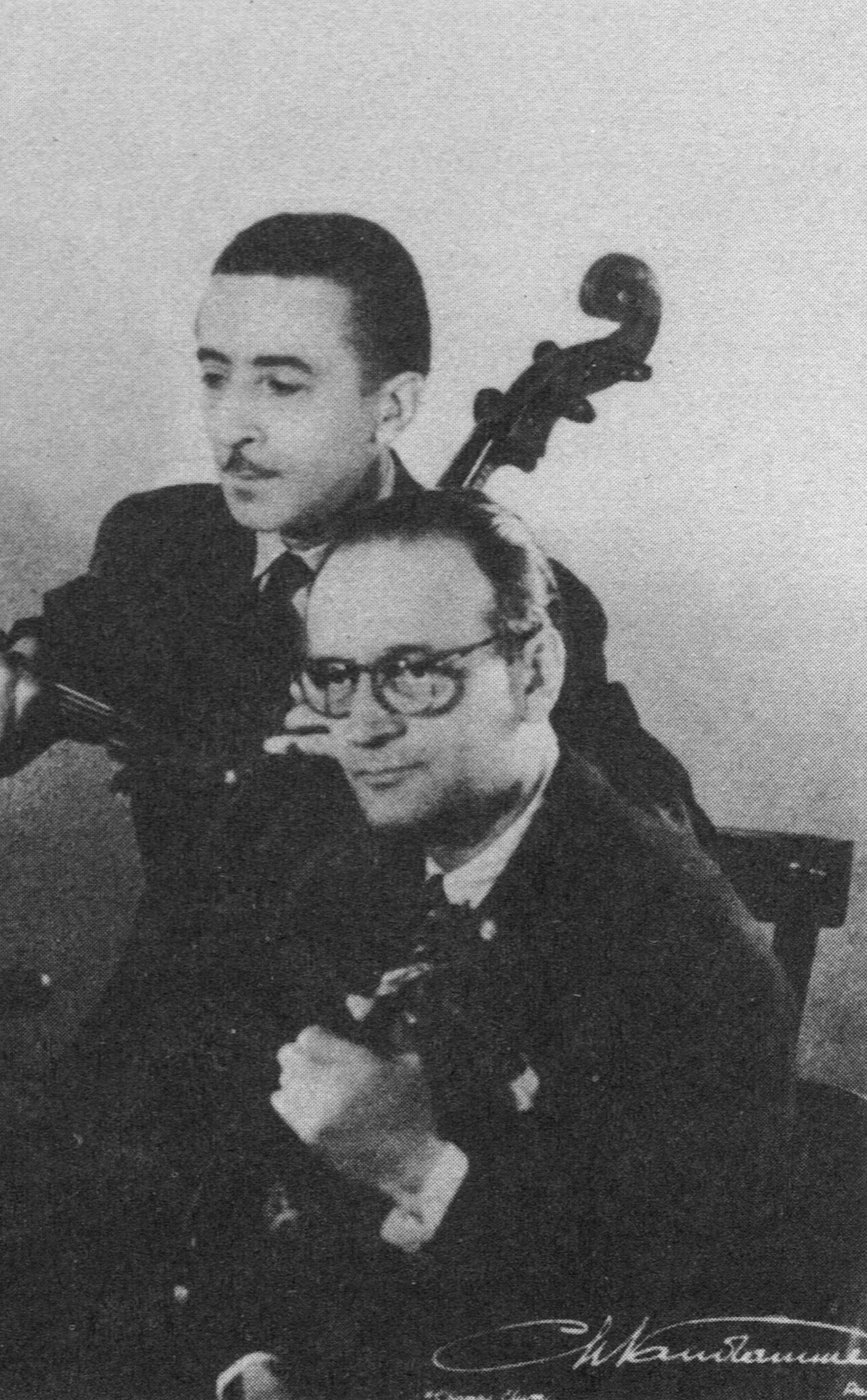 Robert Salles, violoncelle et Léon Pascal, alto