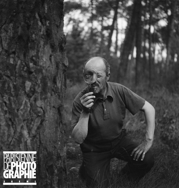 Albert Roussel observant une araignée. © Boris Lipnitzki / Roger-Viollet, utilisation autorisée dans le cadre de l’illustration de sites internet personnels à vocation non commerciale. Numéro d'image: 1983-1, Numéro d'inventaire: 2307-013, Technique: Négatif au gélatino-bromure d’argent - Format 6X6, clicquer pour une vue agrandie