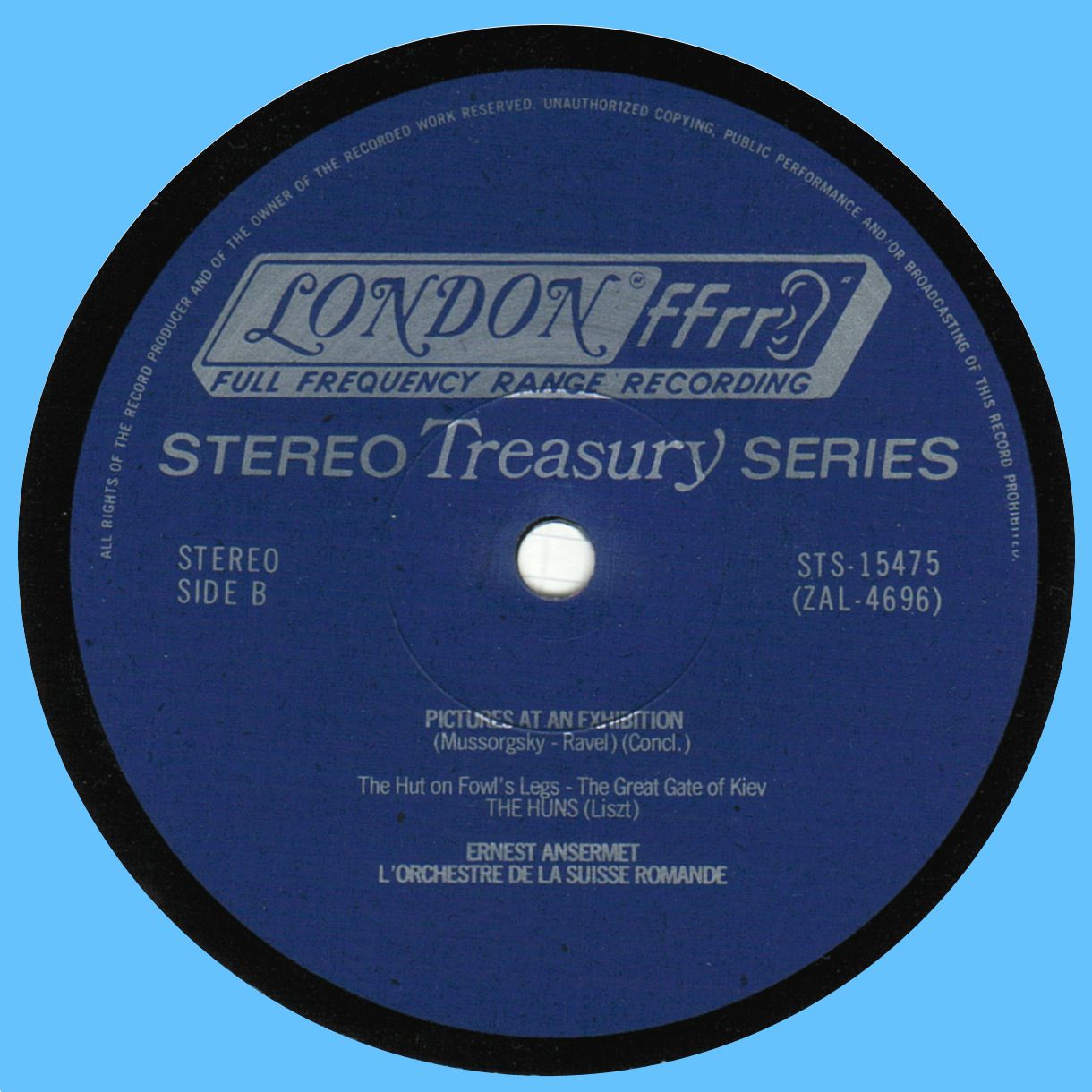 STS 15475, étiquette du disque verso
