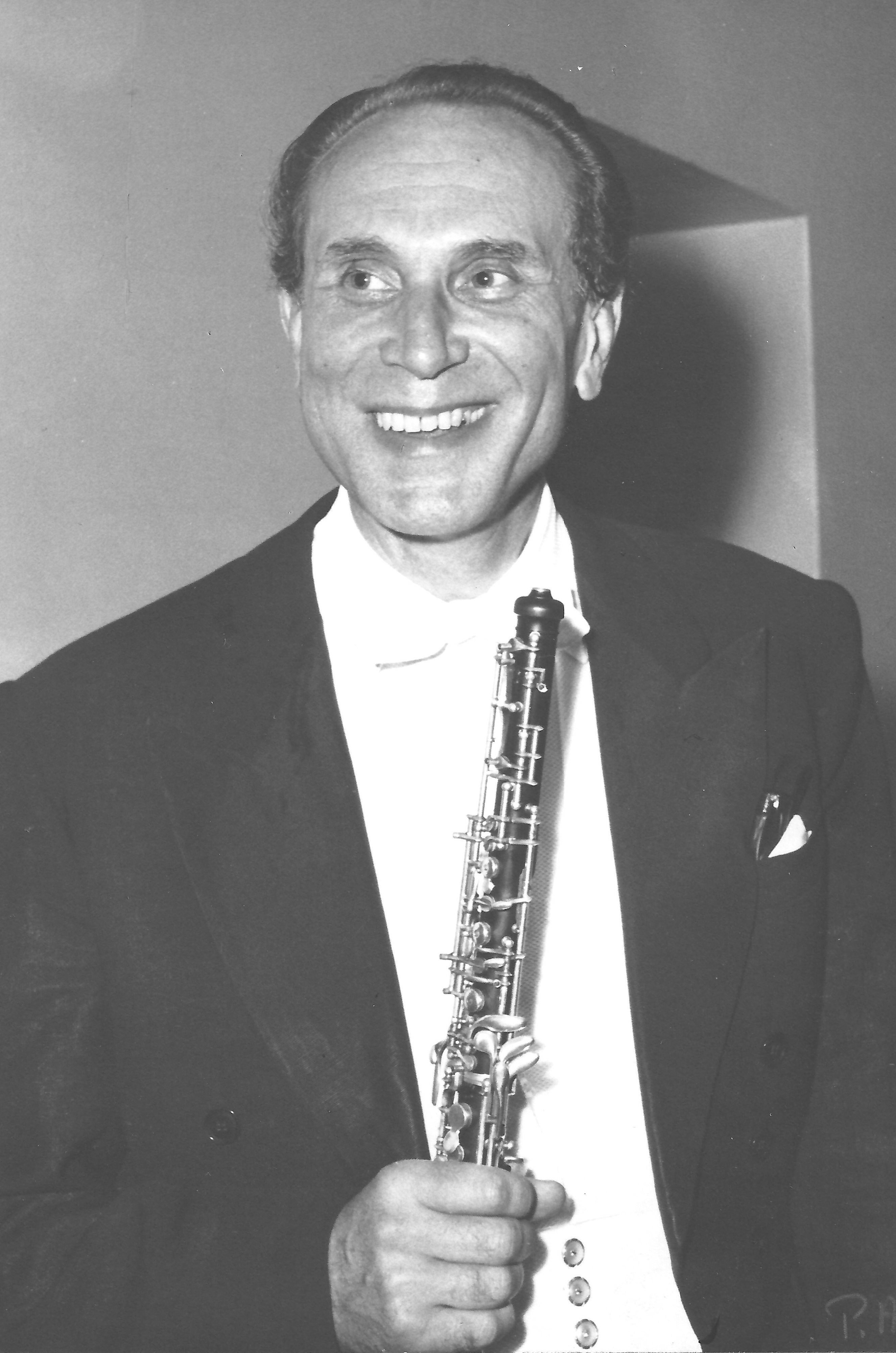 Haakon STOTIJN, une photo prise par Marc Stotijn «after performing the Mozart oboe concerto at the 1961 Montreux Festival with the Concertgebouw Orchestra, conductor Eugen JOCHUM, cliquer pour une vue agrandie