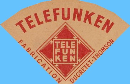 Logo Telefunken, production Ducretet-Thomson