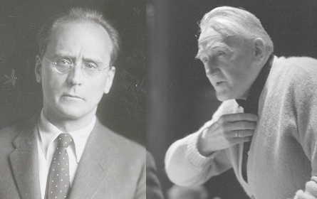 Anton Webern en 1932 et Hermann Scherchen en 1965