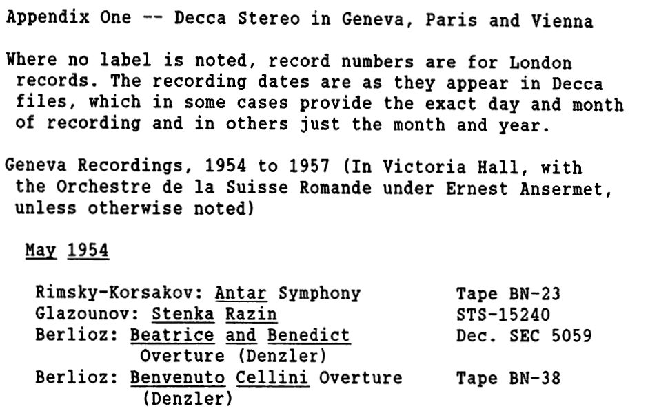 Decca Stereo Geneve