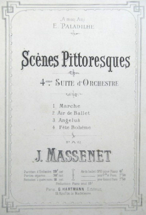 Massenet Scenes Pittoresques Partition 01