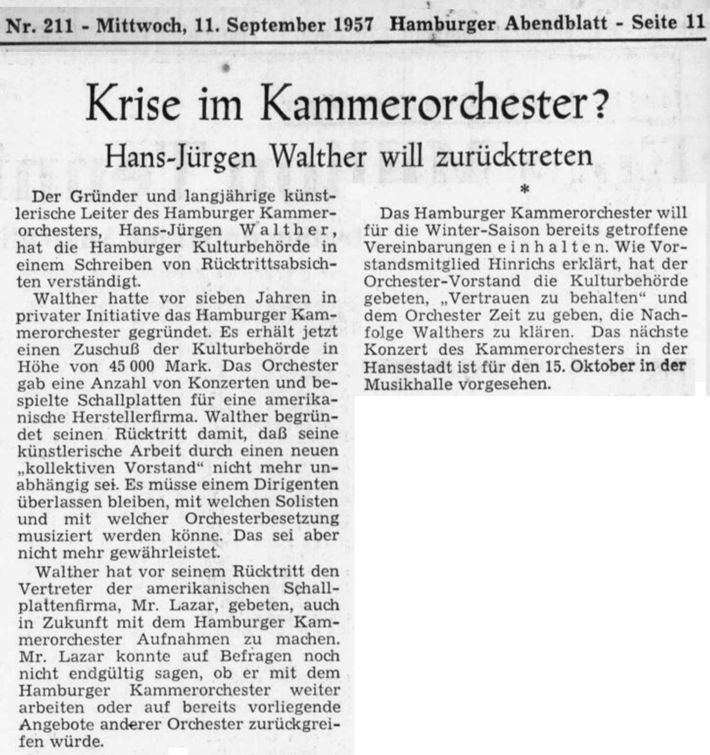 01 Hamburger Kammerorchester 11 09 1957 ASV HAB 19570911 HA 011
