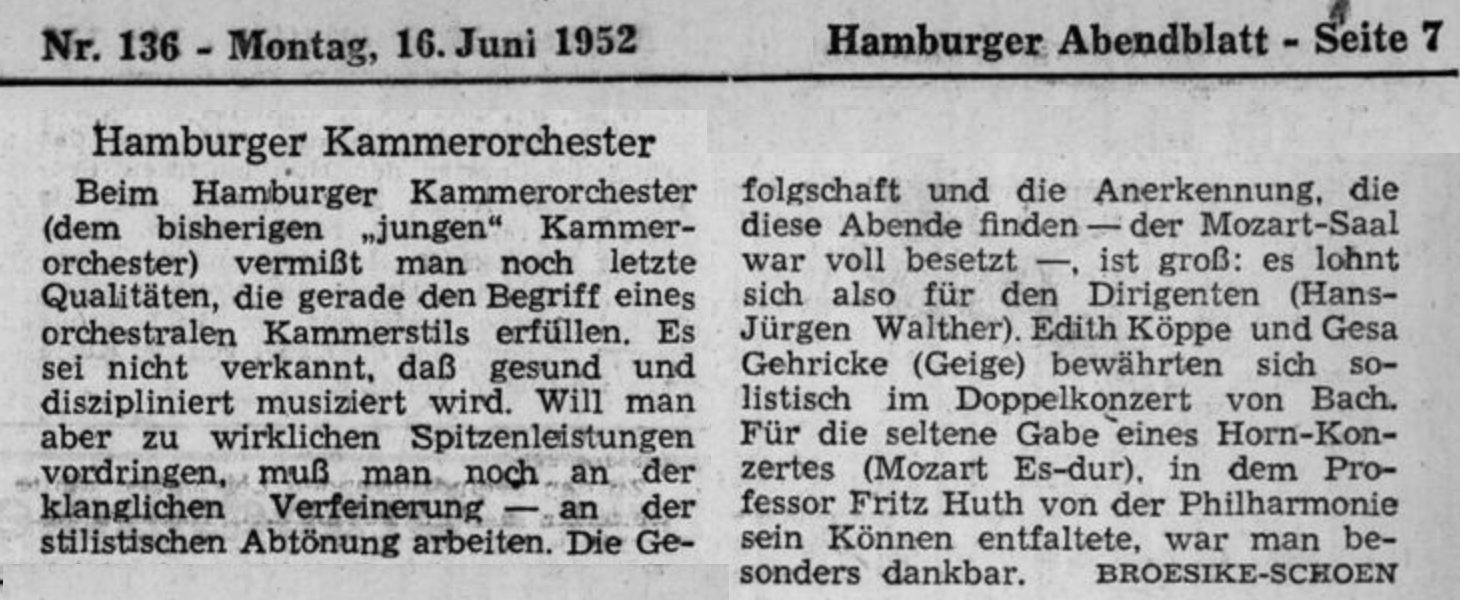 02 Hamburger Kammerorchester 16 06 1952 ASV HAB 19520616 HA 007