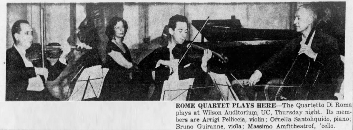 Quartetto di Roma The Cincinnati Enquirer Sun Jan 24 1960-Page 81