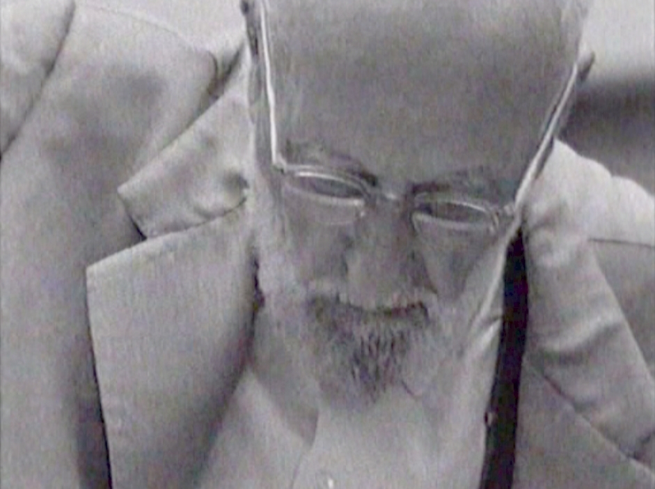 Ernest ANSERMET, Télévision Suisse Romande, instantané extrait d'un film de la série Personnalités suisses réalisé par Jean-Jacques LAGRANGE