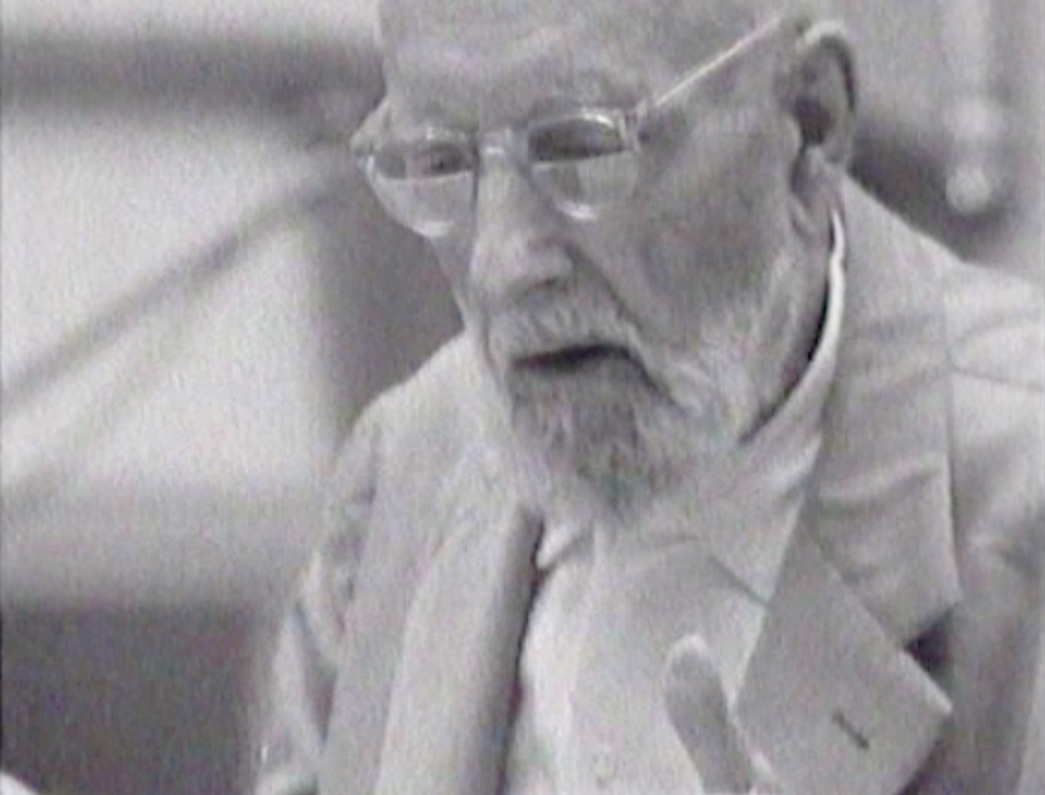 Ernest ANSERMET, Télévision Suisse Romande, instantané extrait d'un film de la série Personnalités suisses réalisé par Jean-Jacques LAGRANGE