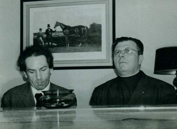 Émile MARTIN (à droite) et Jean Guillou