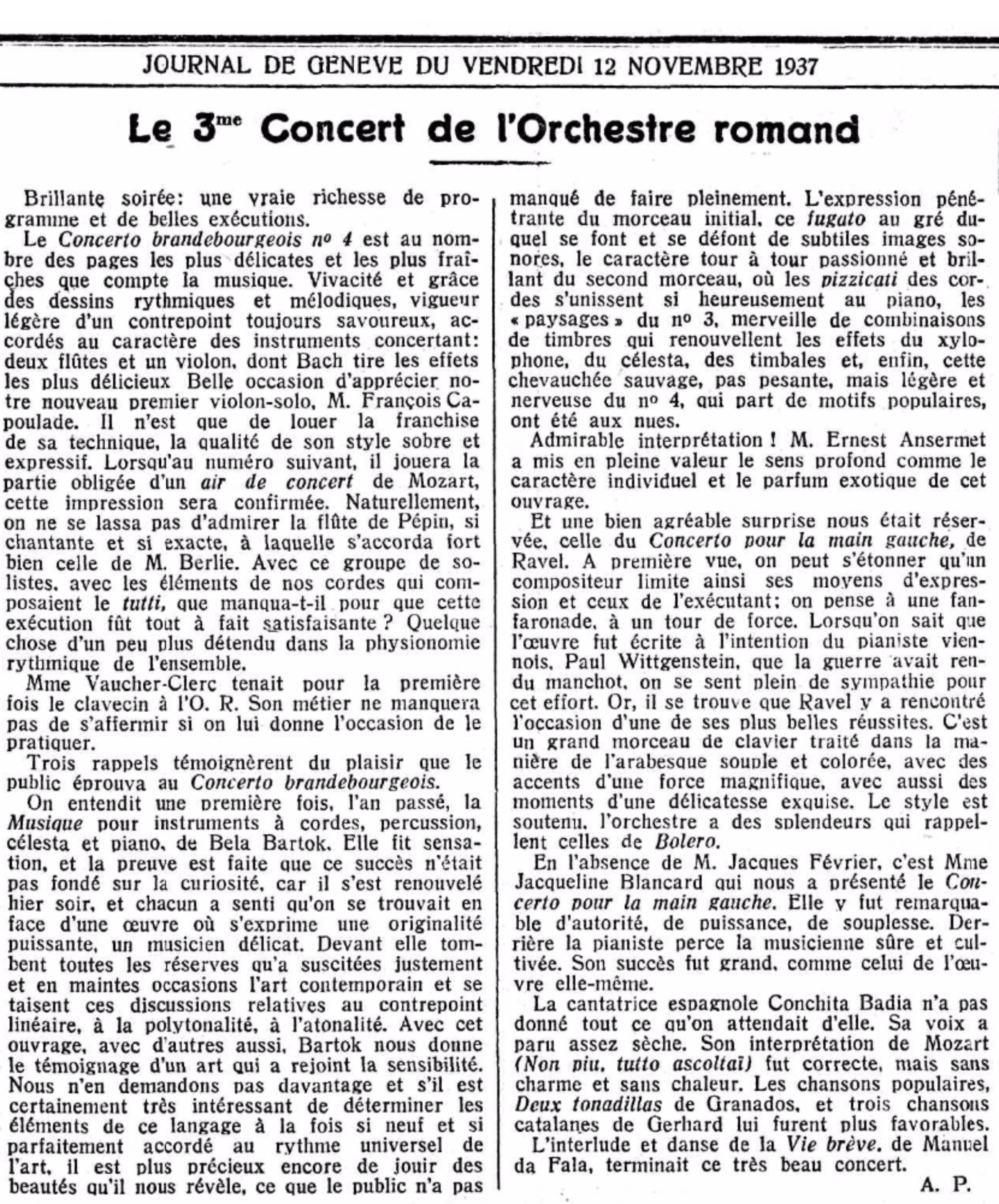 JDG 12 11 1937 page 5 Ravel Blancard Ansermet