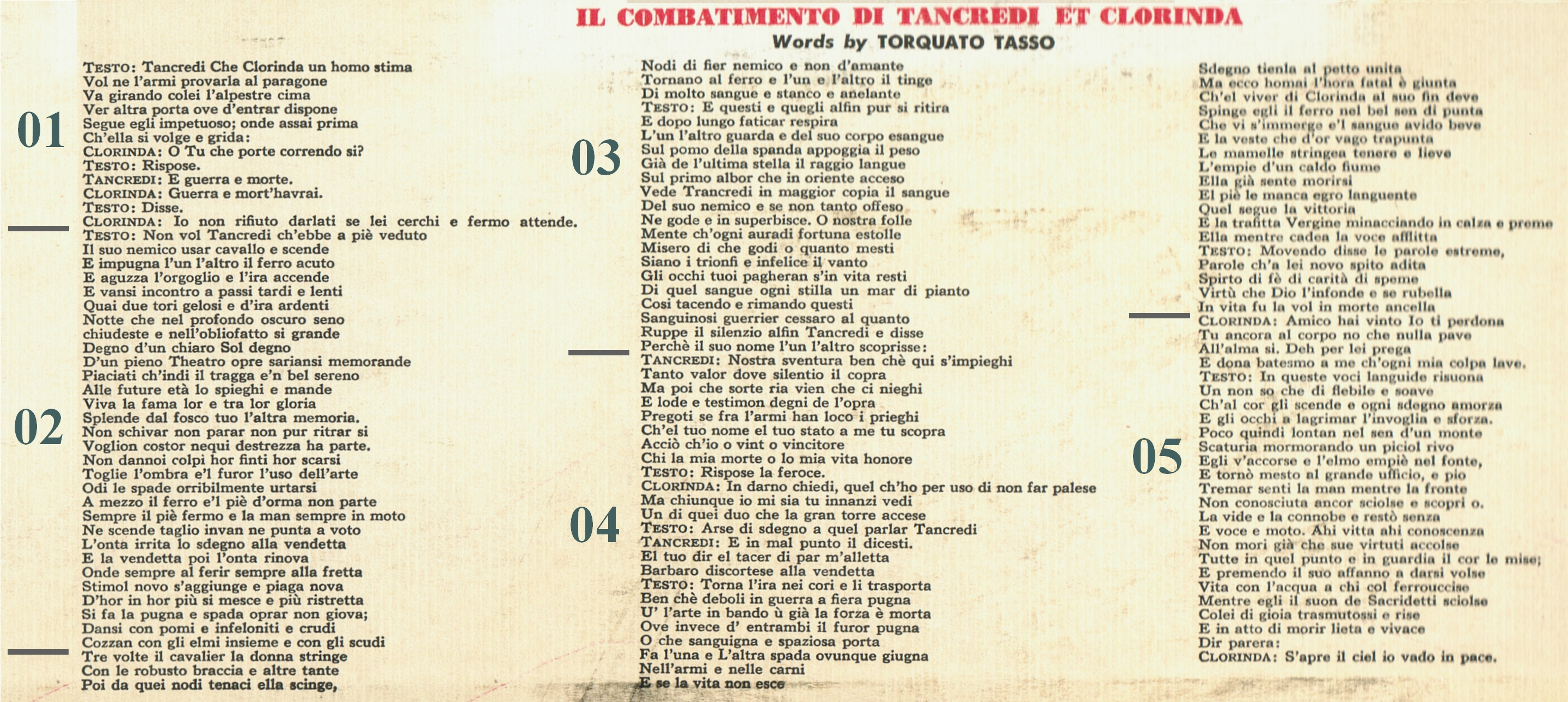 CH Release F 5 Verso Text Combat Monteverdi Cuenod Goehr Numero