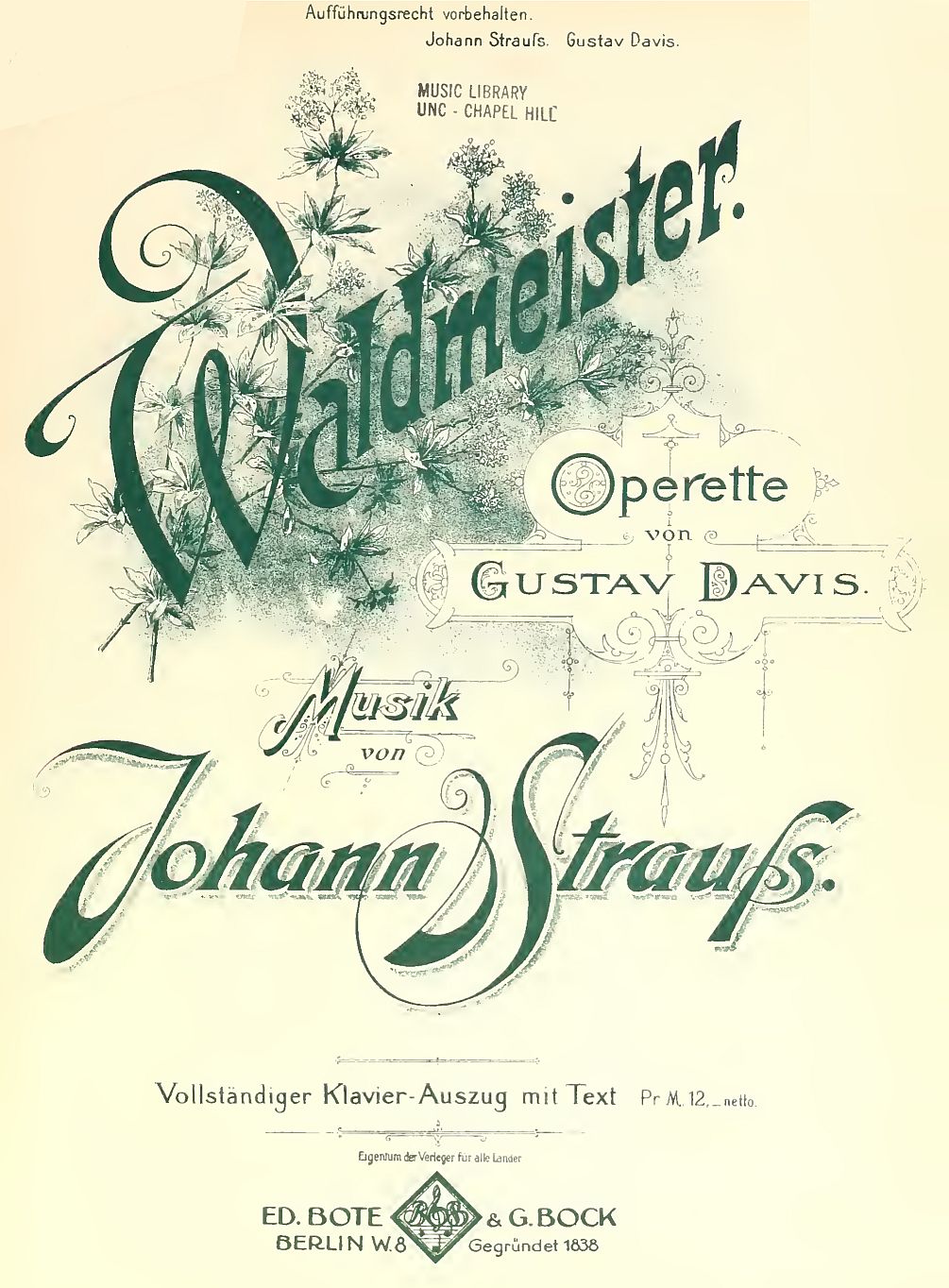 waldmeister page garde b2468733 Music Library University of North Carolina at Chapel Hill
