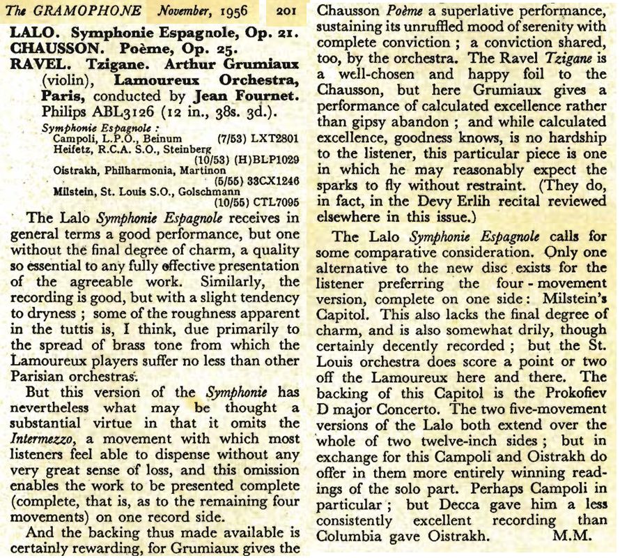 The Gramophone November 1956 page 201 Extrait